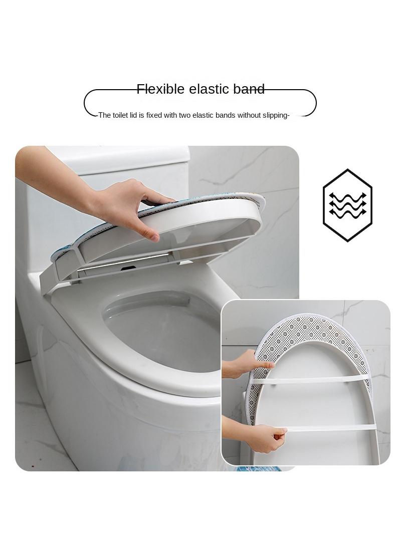 general 4 Piece Shower Curtain Sets With Non-Slip Rugs Toilet Lid Cover And Bath Mat Durable And Waterproof For Bathroom Decor Set - Image 3