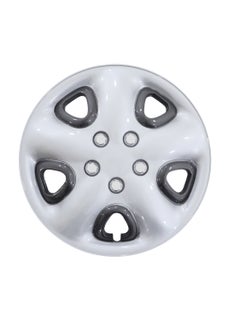 Al Khateeb 14 Inch Charcoal & Silver Universal Hubcap Wheel Covers - Set Of 4 