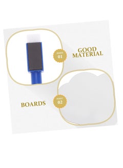 Excefore Double Sided Dry Erase Answer Board, Quick Response White board, Handheld White Board with Handle, Reusable Answer Board Answer,Suitable for Classroom Teaching Office Meeting (2Set, 2Pen）  - Image 4