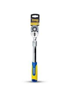 Length Adjustable Ratchet Handle 1/2, Adjustable Handle Ratchet, Reversible Ratcheting Push Button Release WINNER RH7433