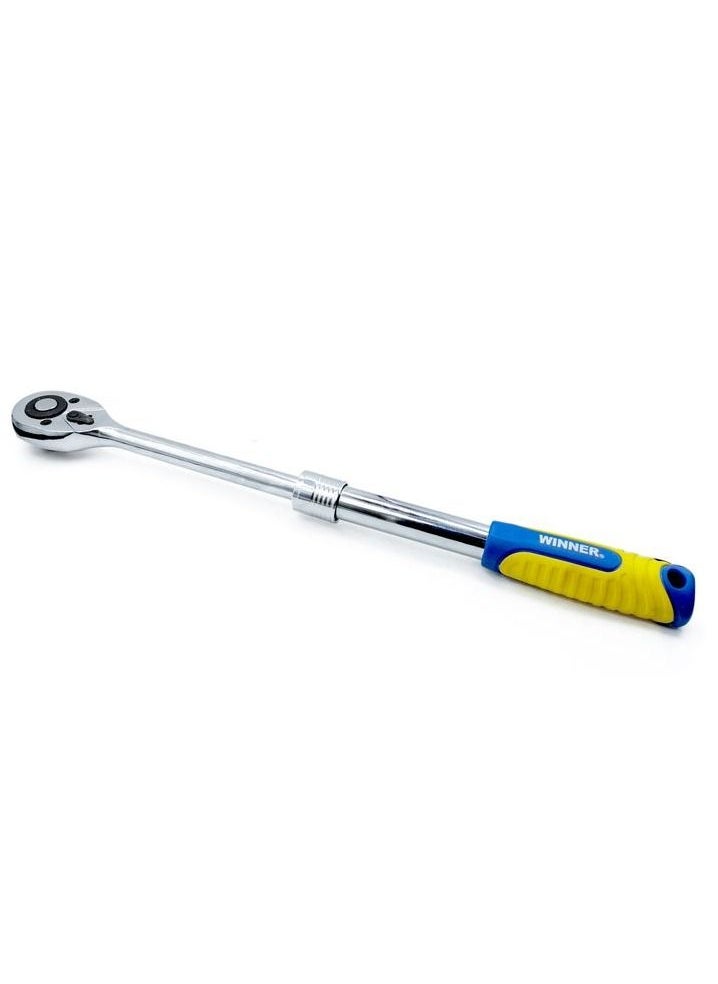 Winner - Length Adjustable Ratchet Handle 1/2, Adjustable Handle Ratchet, Reversible Ratcheting Push Button Release WINNER RH7433 - Image 1