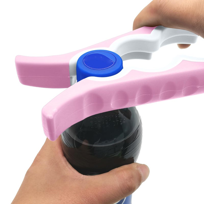 Otstar Jar Opener Bottle Opener and Can Opener for Weak hands, Seniors with Arthritis and Anyone with Low Strength, Mutil Jar Opener Get Lids Off Easily (Pink) - Image 5