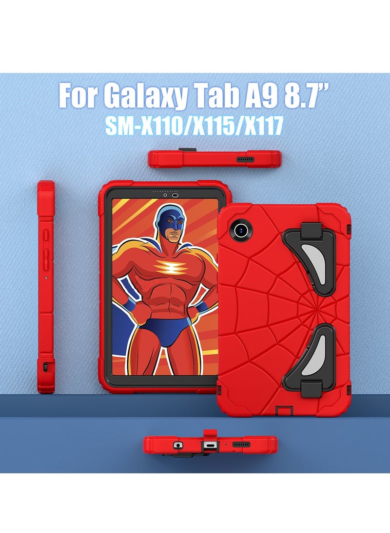 Samsung Galaxy Tab A9(SM-X110/X115/X117) 8.7-inch Case for Kids Shockproof Protective Cover with  Shoulder Strap Kickstand for Kids Children  - Image 3