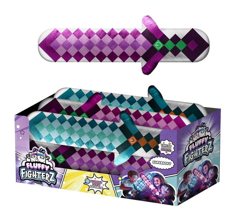 EOLO Fluffy Fighterz Sword- Assorted. - Pink - Image 5
