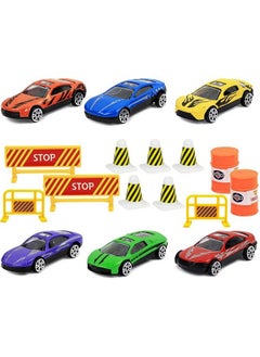 Click N' Play Click N’ Play Truck Transport Carrier Toy For Boys And Girls, 15 Piece Hauler Truck With Cars, Road Signs, & More, Includes 28 Car Slots Great Gift For Toddlers & Kids Age 3+, Black  - Image 3