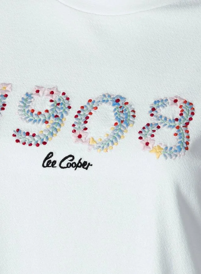 لي كوبر Lee Cooper Cotton T shirt with Embroidery