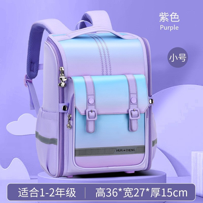 Durable Waterproof Backpack for School Children Purple small size 