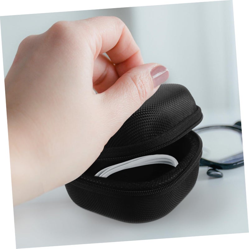 حافظة سماعات محمولة مقاومة للماء مع بطانة ناعمة للسماعات وكابلات USB باللون الأسود - Image 5