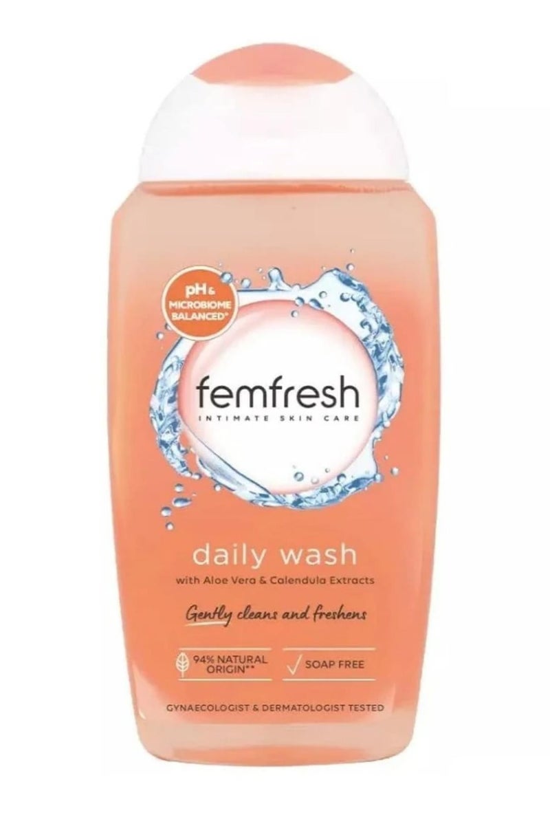 femfresh Fem Fresh Daily Wash With Aloe Vera & Calendula Extracts 250 Ml