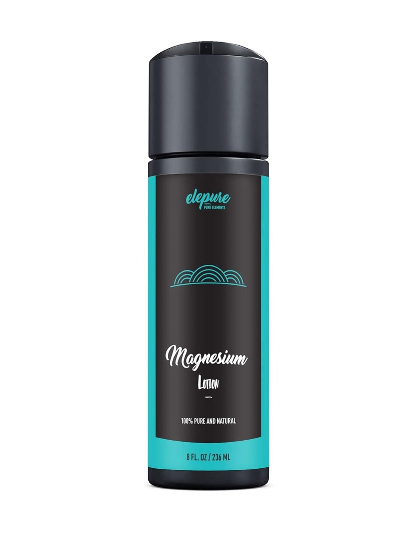 Elepure Natural Magnesium Lotion - Highest Potency 8 oz - Image 1