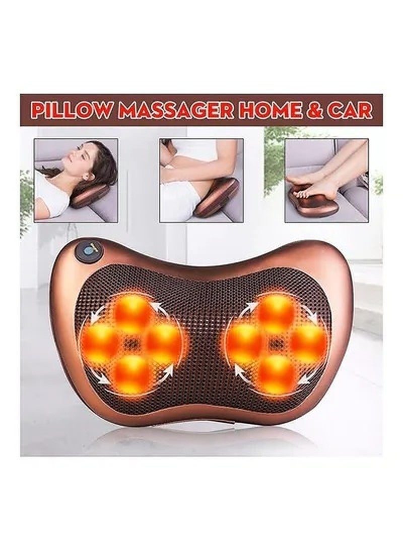 8 Roller Neck Back Shoulder Car & Home Pain Relief Pillow Massager - Image 4