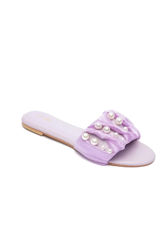 فايور صندل سلايد لؤلؤ مزخرف