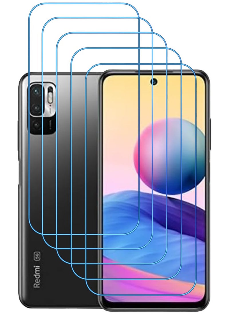 ACLIX 5 Pieces Antistatic ESD Dustproof Premium Quality High Definition Clear Tempered Glass Screen Protector Designed For Xiaomi Redmi Note 10 5G - Image 1