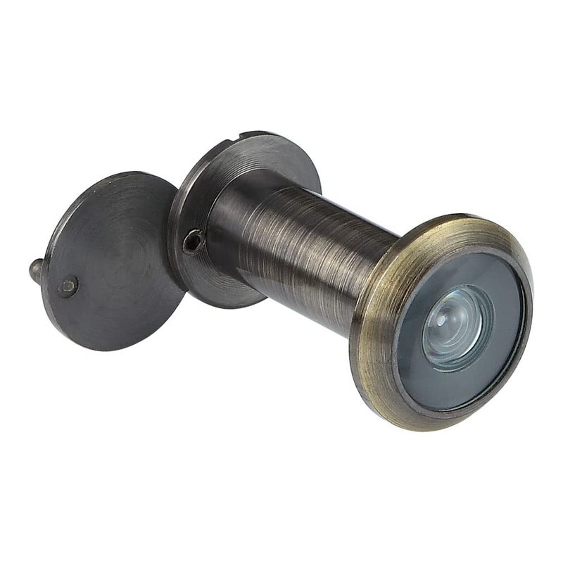 Forliggio Peephole Front Door Viewer with Privacy Cover, One-Way 220 Degrees in Antique Bronze - Image 3