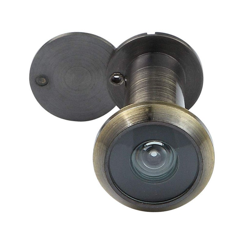 Forliggio Peephole Front Door Viewer with Privacy Cover, One-Way 220 Degrees in Antique Bronze - Image 1