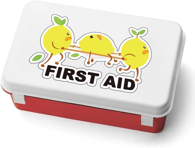 1step2dream Funny Cute Design First Aid Decals 4Pack 4 Inches Strong Adhesive Durable Waterproof Perfect for First Aid Boxes Emergency Kits Medical Supplies - Image 5