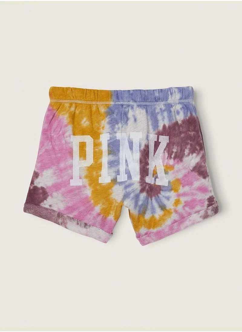 PINK 4.25" Rolled Hem Sweat Shorts