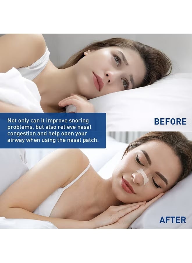 Breathe Right 44Pcs Anti-snoring Breathing Nasal Strip Starter Kit - Extra Strength Nasal Strips for Better Breathing–Clear Hypoallergenic for Sensitive Skin– Drug-Free Snoring & Congestion Relief - Boost Oxygen - Reduce Snoring, Improve Sleep Quality - Sweat Resistant, Skin Safe Nasal Strips - Day & Night Use - Image 4