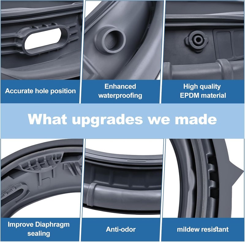 Cylrod Upgrade DC64-03788A Washer Door Boot Seal for Samsung Washers - Image 4