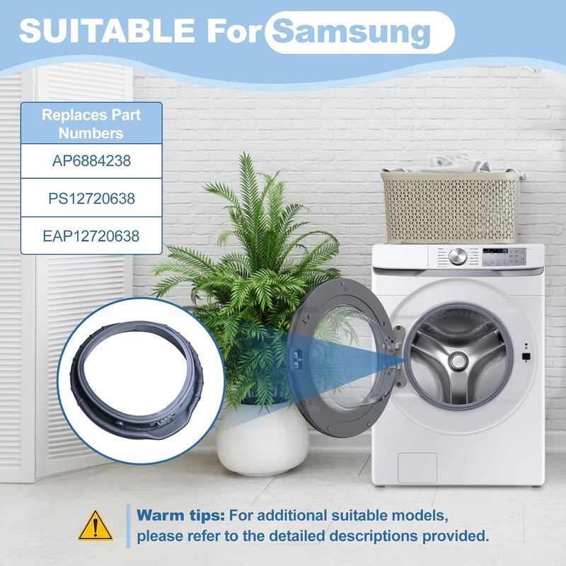 Cylrod Upgrade DC64-03788A Washer Door Boot Seal for Samsung Washers - Image 5