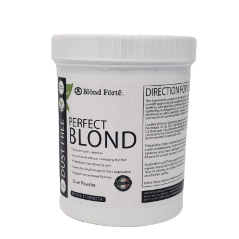 Blond Forte 1.1 Pound Tub (17.6 Ounce) Perfect Blond Extra Strength Professional Hair Dye Toner Lightener Bleach - Made in Italy - Image 1