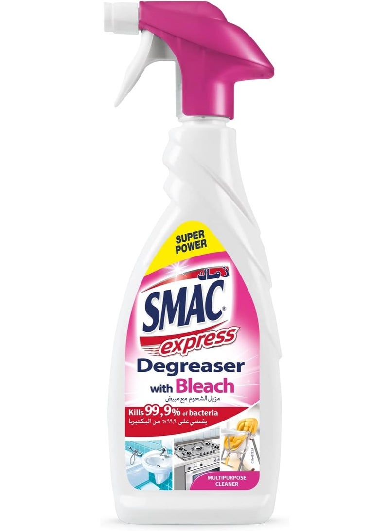 SMAC Express Degreaser with Bleach 650ml Multipurpose Cleaner Kills 99.9 Percent of Bacteria - Image 1