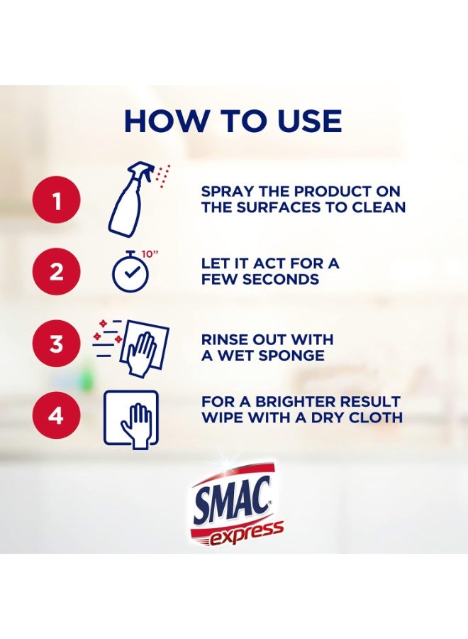 SMAC Express Degreaser with Bleach 650ml Multipurpose Cleaner Kills 99.9 Percent of Bacteria - Image 5