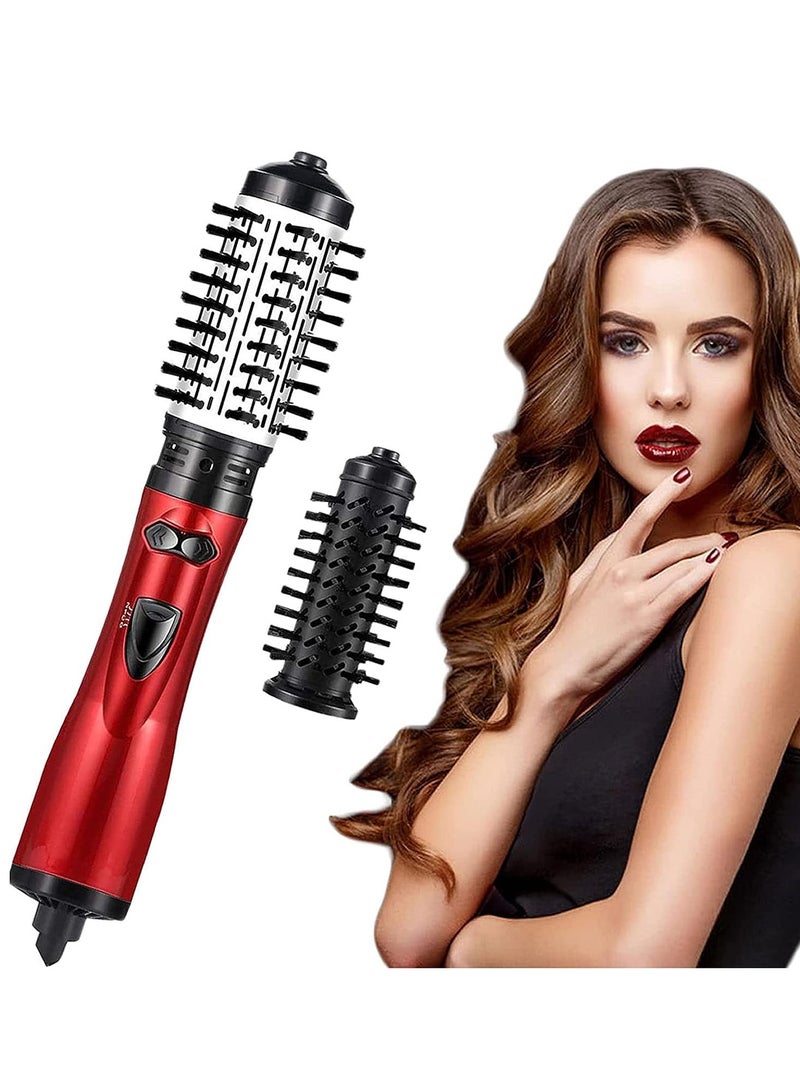 2-in-1 Hot Air Styler  Swivel Hair Dryer, 1200W Air Wrapped Hair Stylist, Rotating Curling Maker with 2 Interchangeable Brushes for Dry, Curly, Supple Hair - Image 1