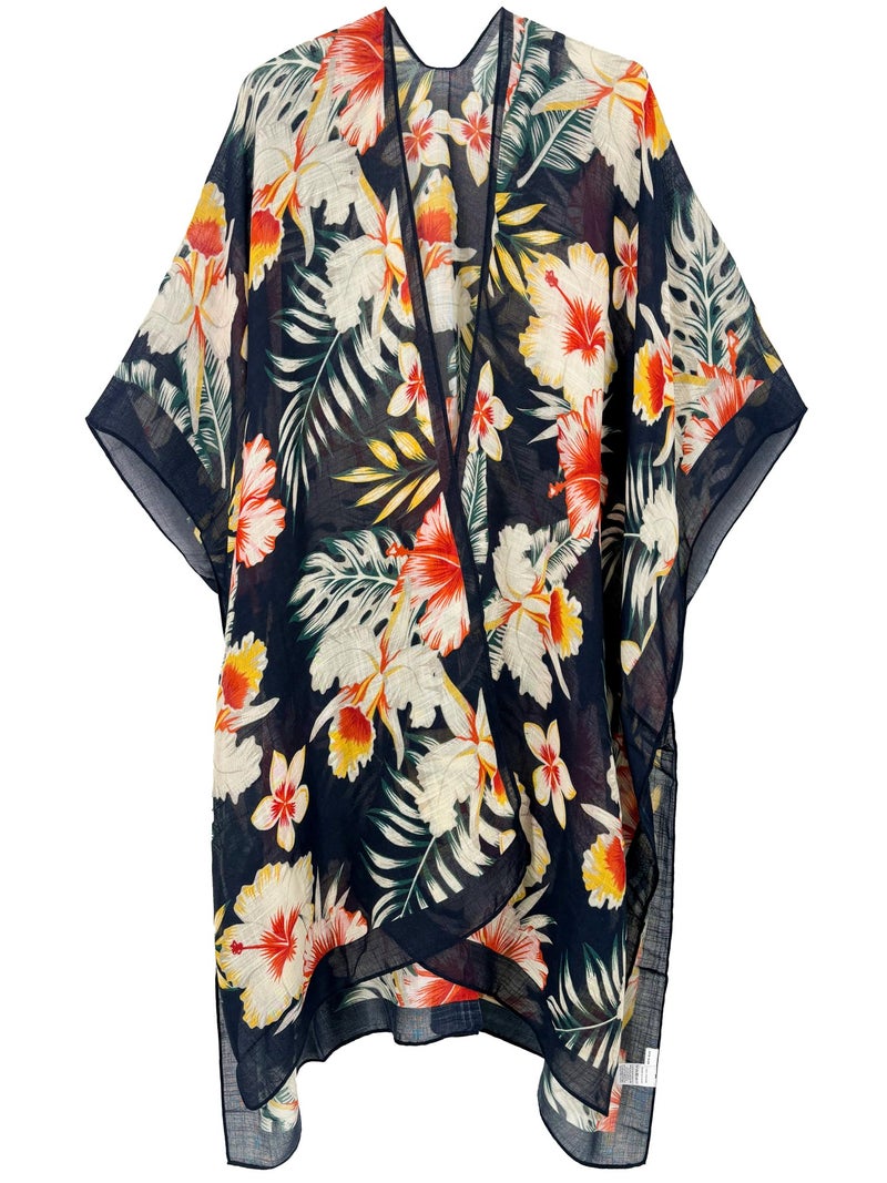 Breezy Lane Kimonos for Women Floral Prints Beach Cover Up Swimsuit Coverup for Bathing Suit - Image 2