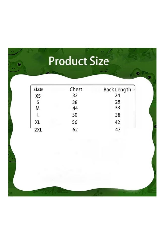 الكلب هودي، الكلب الأساسية سترة معطف لطيف ضفدع شكل سترة دافئة الحيوانات الأليفة الطقس البارد ملابس الملابس الخارجية للقطط جرو الكلاب Largr الصغيرة، الصوف سترة ملابس الكرتون (الأخضر، الحجم M) - Image 4