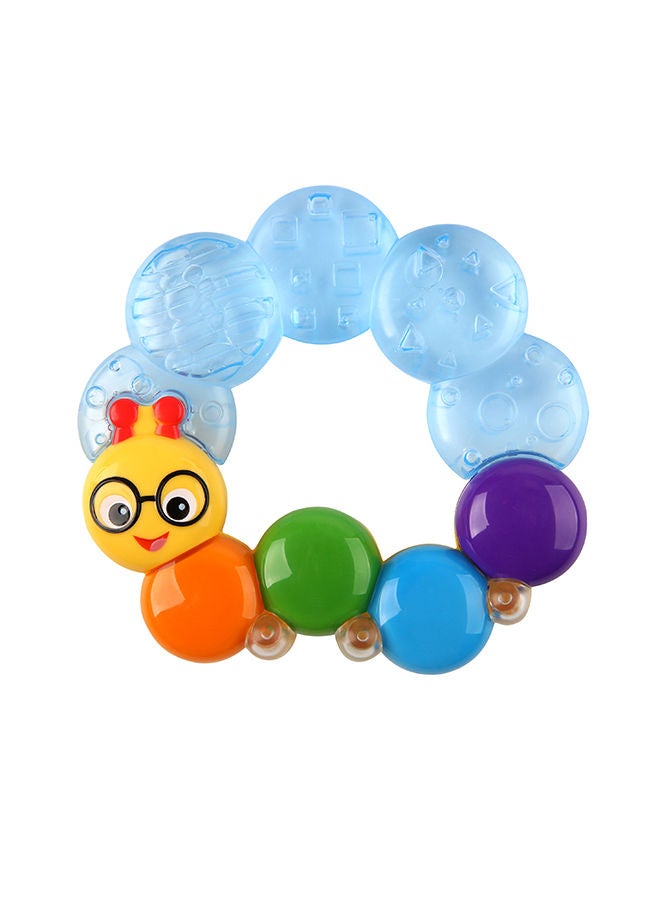 Baby Einstein Teether-pillar Rattle Toy, Refrigerated Water-Filled Soothing Teether, Easy-Grip Design, Ages 3 Months+ - Image 1