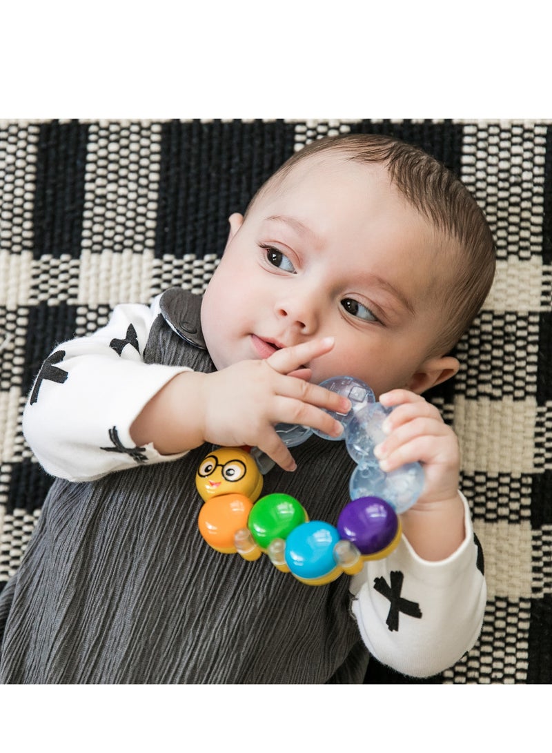 Baby Einstein Teether-pillar Rattle Toy, Refrigerated Water-Filled Soothing Teether, Easy-Grip Design, Ages 3 Months+ - Image 4