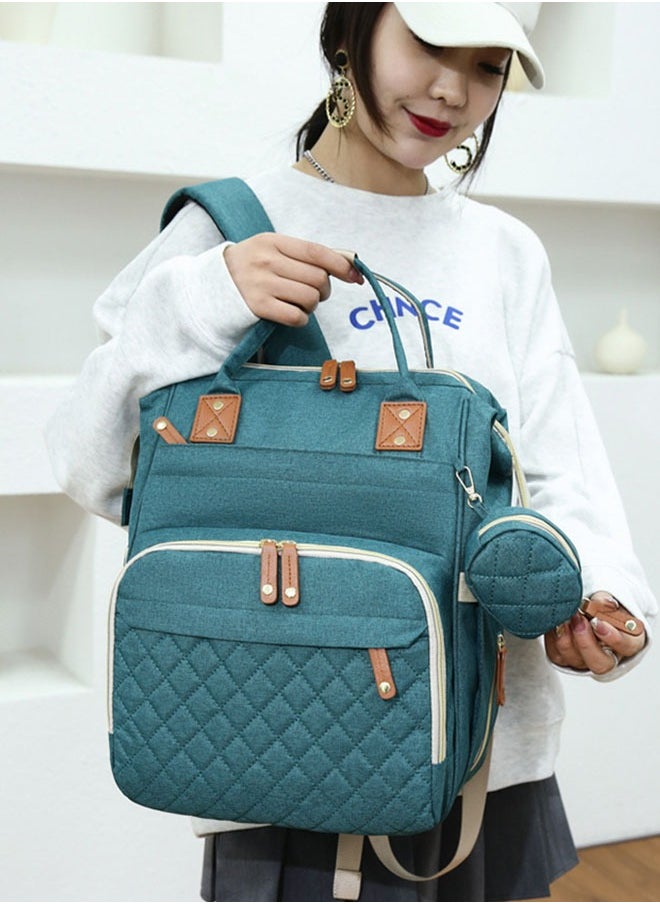 ZCM-HAPPY Diaper Bag Backpack, Multifunction Travel Back Pack Maternity Baby Changing Bags, Large Capacity, Waterproof and Stylish  - Image 2