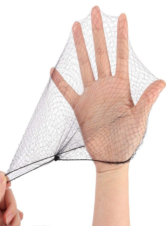 HAKZEON 400 PCS 20 Inch 50CM Hair Nets, Invisible Hair Net for Food Service, Black and Brown Elastic Mesh Wig Nets for Hairstyling Bun Ballet Dancer Stewardess Kitchen - Image 4