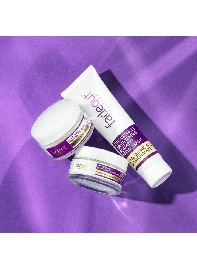 Fade Out Anti-Wrinkle Brightening Foaming Facial Wash with Hyaluronic Acid and Niacinamide - Image 2