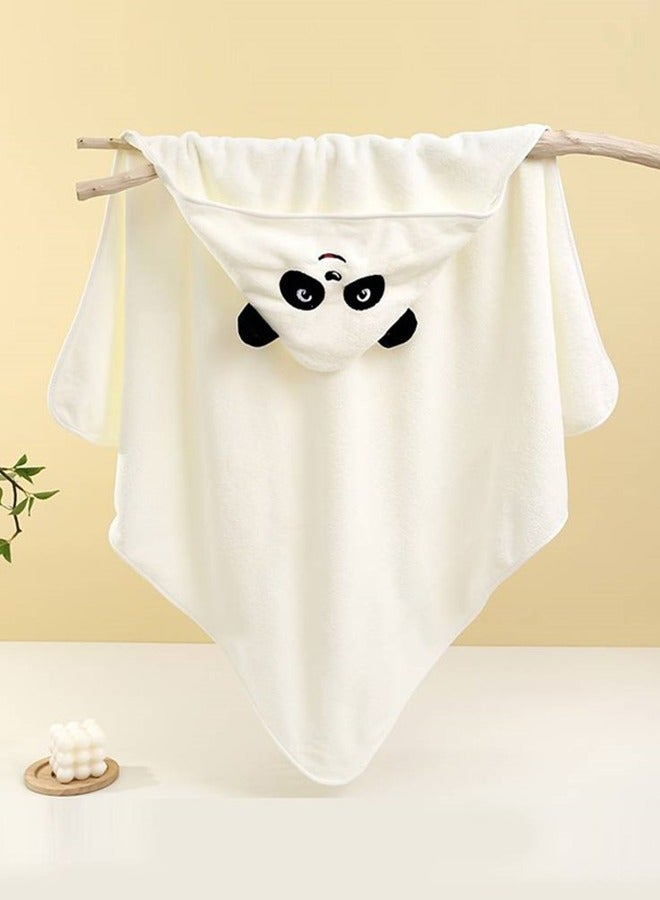 وي هابي مناشف حمام للأطفال بغطاء للرأس، تصميم حيوانات كرتونية ناعمة ولطيفة للأطفال الصغار وحديثي الولادة والرضع هدية مثالية لاستحمام الطفل - Image 5