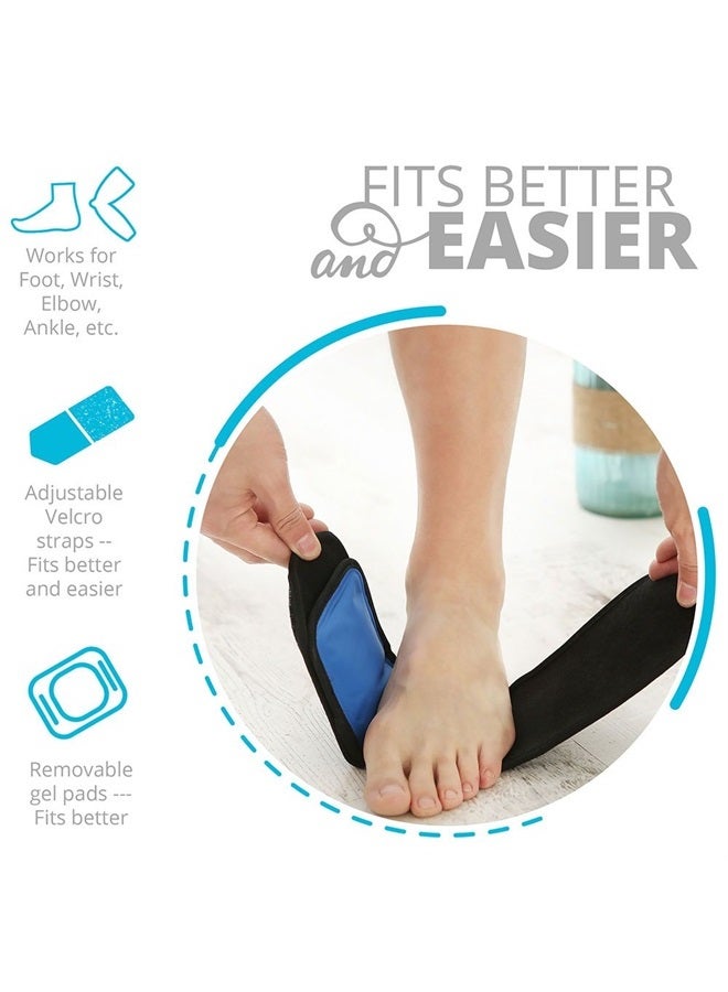 Bodyprox Cold & Hot Therapy Wrap, Reusable Gel Pack for Pain Relief. Great for Sprains, Muscle Pain, Bruises, Injuries, Etc. (Foot, Arm, Elbow, Ankle). - Image 4