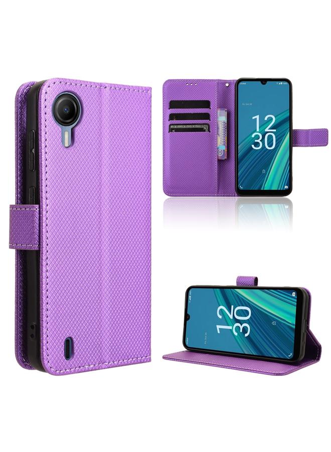 S-TOP Case For Cricket Debut S2 U380AC Diamond Texture Leather Phone Case - Image 1