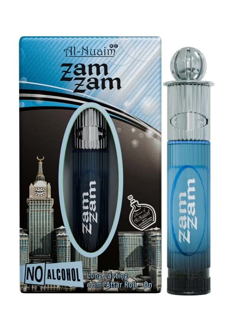 Al Nuaim Al-Nuaim Zam Zam Attar Roll On Perfume Oil, 6ml, Alcohol Free, Long Lasting, Unisex - Image 1