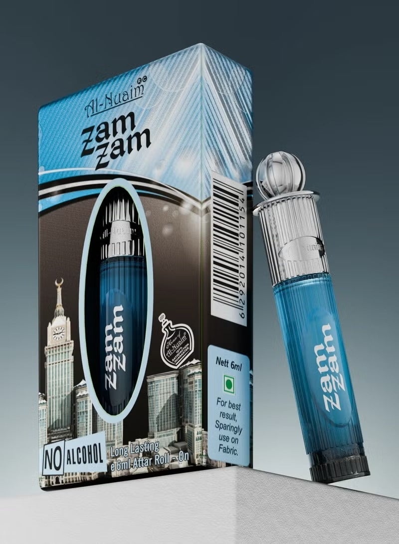 Al Nuaim Al-Nuaim Zam Zam Attar Roll On Perfume Oil, 6ml, Alcohol Free, Long Lasting, Unisex - Image 3