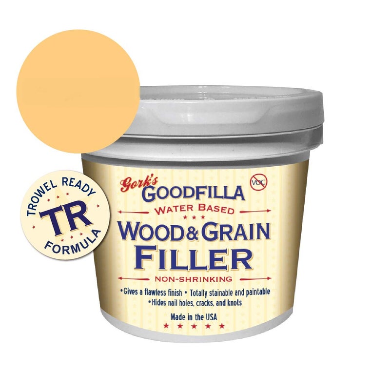 Goodfilla Water-Based Wood & Grain Filler (Trowel Ready) - Maple/Birch/Pine - 1 Gallon By Goodfilla | Replace Every Filler & Putty | Repairs  Finishes & Patches | Paintable  Stainable  Sandable & Quick Drying - Image 1