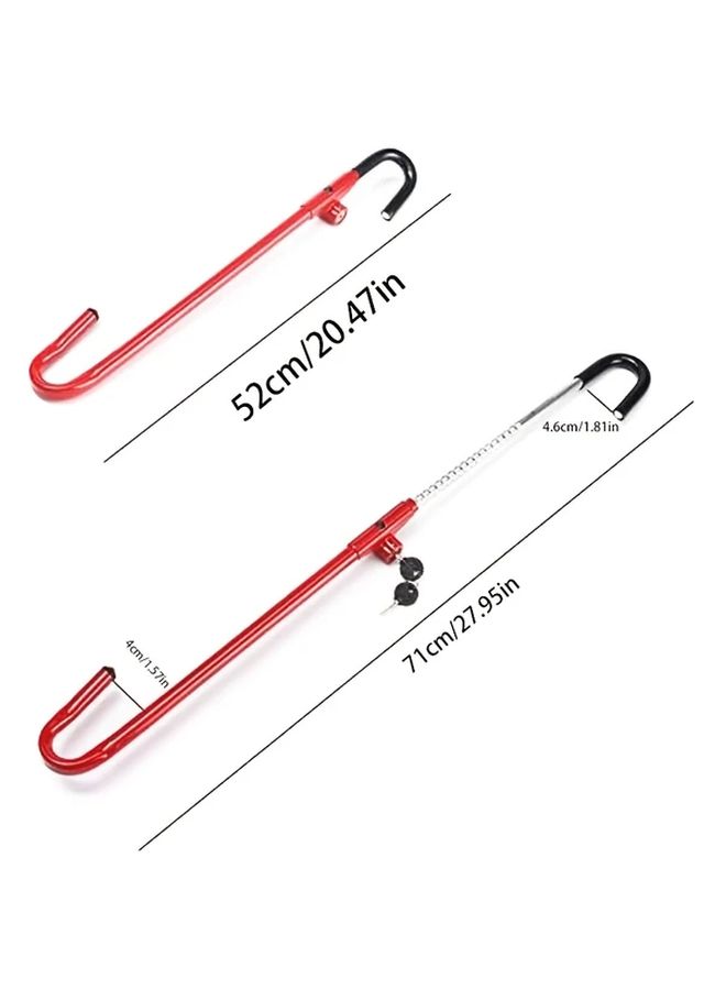 Heavy Duty Anti Theft Car Steering Wheel Lock With Alarm 1 Set - Image 2