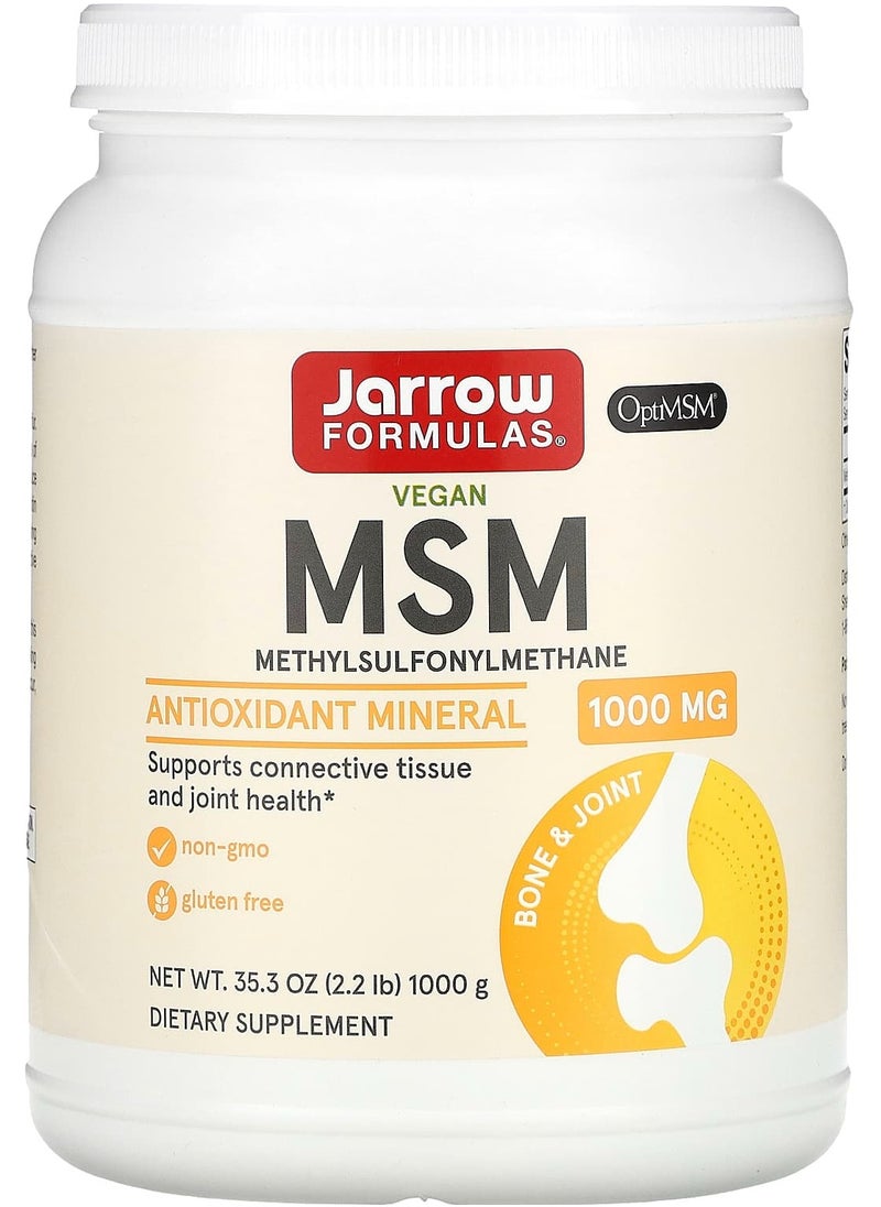 jarrow formulas MSM Powder, 1,000 mg, 35.5 oz (1,000 g) 