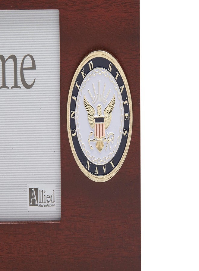 Allied Flag Allied Frame US Navy Medallion Desktop Landscape Picture Frame - 4 x 6 Inch - Image 2
