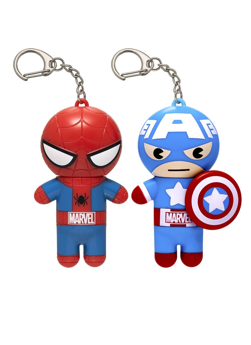 Lip Smacker Lip Smacker Marvel, keychain, lip balm for kids - Spiderman & Captain America  - Image 1