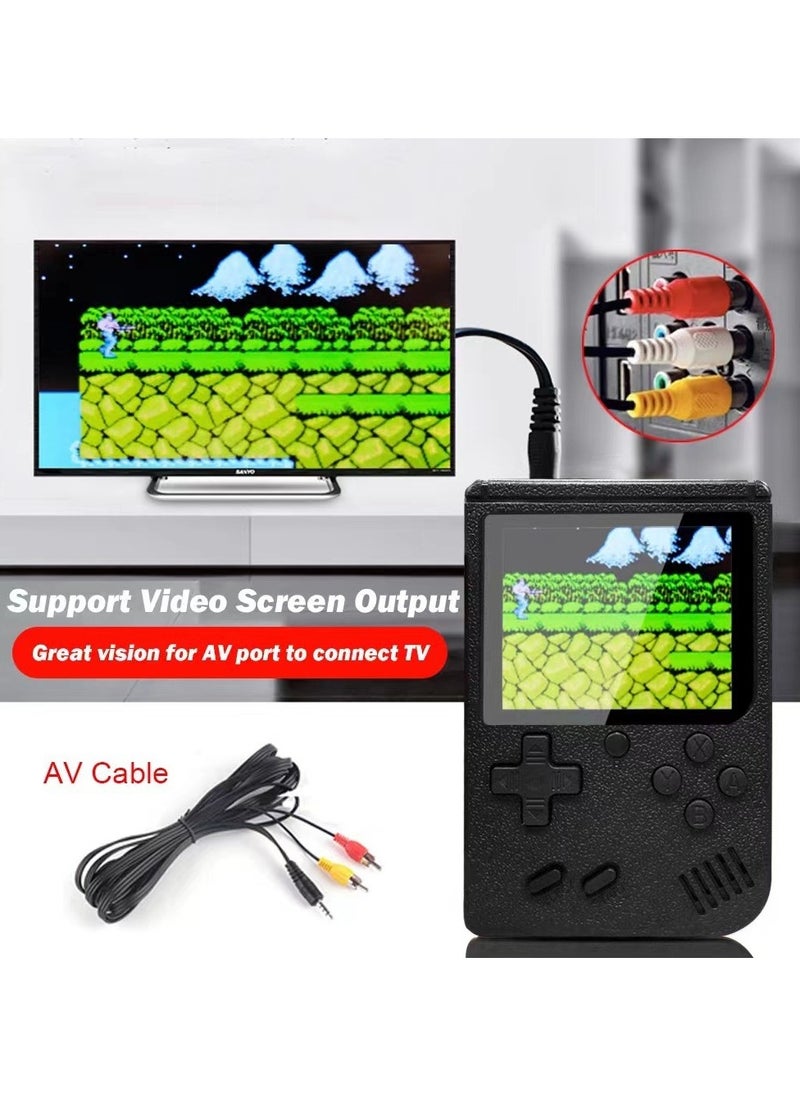 Handheld Game Console, Retro Portable Game Console with 400 Classic Games, Supports Two Players,Rechargeable Battery 3-Inch Color Screen Portable FC Handheld Games, Gift forLovers Adults Kids Boys. 