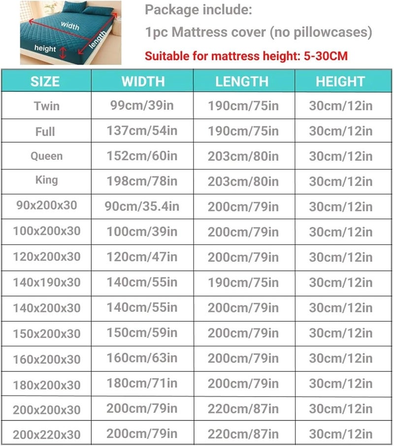 Globally popular universal design 3D Thick Mattress Cover, Waterproof Protector, Soft and Breathable Fitted Bed Sheet No Pillowcase for Home, Bedroom(Light Blue,US-King 78X80in) All-scene tailored quality Polished safe edge Remote area delivery Custom sizing alternatives Diverse operating method fit Periodic restock local Year round in stock Multi-purpose fine material Reliable local delivery service Upgraded general grade quality General standard compliant quality Extra part combo compatible Safe approved storage space Heavy load resistant Dust proof Quick assemble Easy clean surface All condition fit Season change compatible build Affordable trusted craftsmanship Licensed warehouse stored goods Multi-use well optimized build Secure equipped warehouse Priority based order prep - Image 3