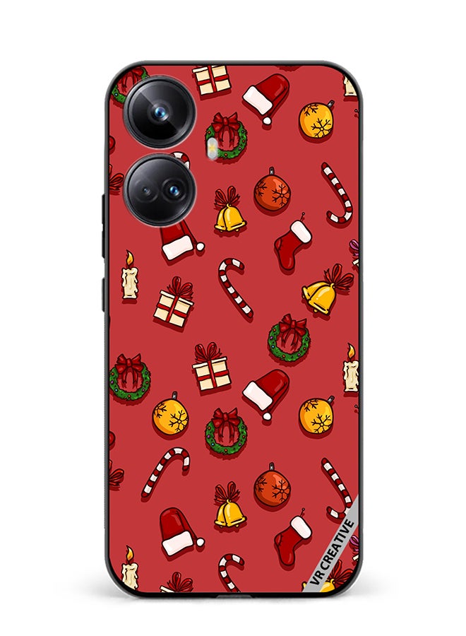VR CREATIVE Protective Case Cover For Realme 10 Pro Plus Christmas Symbols Design Multicolour - Image 1