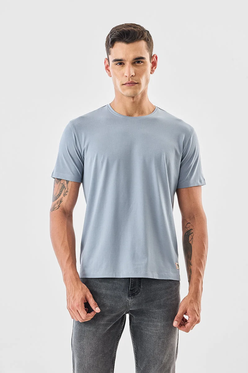 SNITCH تيشيرت أساسي بفتحات جانبية مطاطي