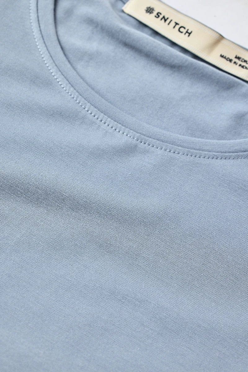 SNITCH تيشيرت أساسي بفتحات جانبية مطاطي